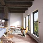 Switch/diverter made of black porcelain, with butterfly nut