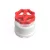 Switch/diverter made of white porcelain, with button