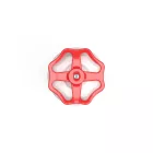 Switch/diverter made of white porcelain, with button