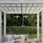 Modular outdoor string lights IP65, with 2 lampshades and rosette