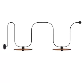   Modular outdoor string lights IP65, with 2 lampshades and rosette