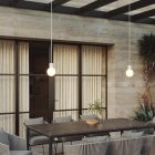 Modular IP65 2-wall outdoor pendant lamp with unbreakable Unbreak-a-Ball shades
