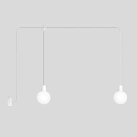   Modular IP65 2-wall outdoor pendant lamp with unbreakable Unbreak-a-Ball shades