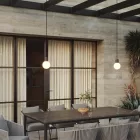 Modular IP65 2-wall outdoor pendant lamp with unbreakable Unbreak-a-Ball shades