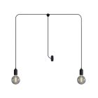 T-Snake Modulair outdoor lamp IP65, with 2 light sources, pink