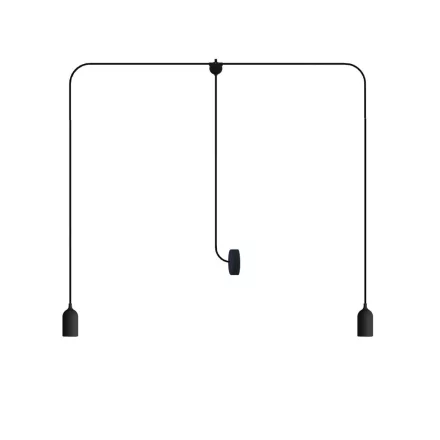 T-Snake Modulair outdoor lamp IP65, with 2 light sources, pink