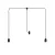 T-Snake Modulair outdoor lamp IP65, with 2 light sources, pink