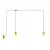 F-Snake Modulair outdoor lamp IP65, with 2 lamps, pink shade