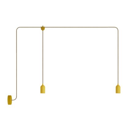 F-Snake Modulair outdoor lamp IP65, with 2 lamps, pink shade