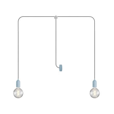 T-Snake Modulair outdoor lamp IP65, with 2 light sources, pink