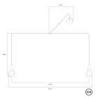 T-Snake Modulair outdoor lamp IP65, with 2 light sources, pink