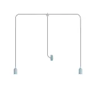 T-Snake Modulair outdoor lamp IP65, with 2 light sources, pink
