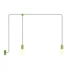 F-Snake Modulair outdoor lamp IP65, with 2 lamps, pink shade