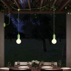 F-Snake Modulair outdoor lamp IP65, with 2 lamps, pink shade