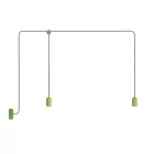 F-Snake Modulair outdoor lamp IP65, with 2 lamps, pink shade