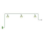 Modular outdoor string lights IP65, with 3 lights and rosette