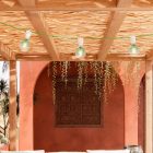 Modular outdoor string lights IP65, with 3 lights and rosette