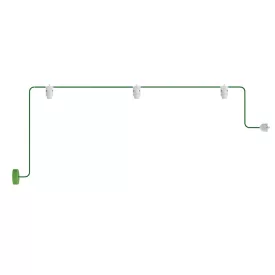   Modular outdoor string lights IP65, with 3 lights and rosette