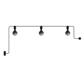   Modular outdoor string lights IP65, with 3 lights and rosette
