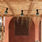 Modular outdoor string lights IP65, with 3 lights and rosette