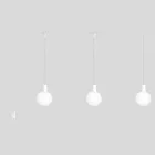 Modular IP65 3-arm outdoor lamp with unbreakable Unbreak-a-Ball shades