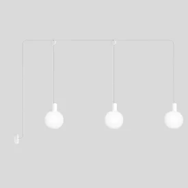   Modular IP65 3-arm outdoor lamp with unbreakable Unbreak-a-Ball shades