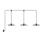 E-Snake Modulair outdoor lamp IP65, with 3 light sources, rose and lamp shades