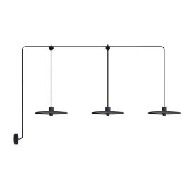   E-Snake Modulair outdoor lamp IP65, with 3 light sources, rose and lamp shades