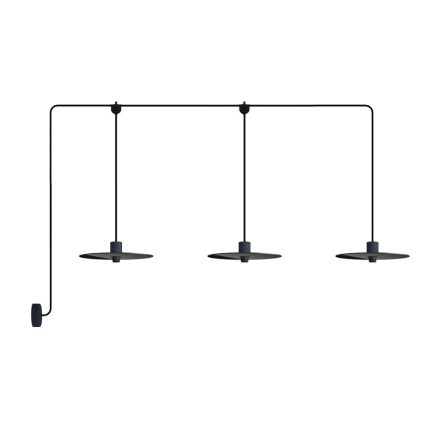 E-Snake Modulair outdoor lamp IP65, with 3 light sources, rose and lamp shades