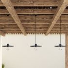 E-Snake Modulair outdoor lamp IP65, with 3 light sources, rose and lamp shades