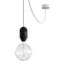   Modular outdoor pendant lamp for lampshades, with 5 m cable, decoupler, silicone ceiling rose and IP65 lamp holder