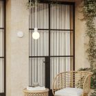 Modular IP65 outdoor pendant lamp with unbreakable Unbreak-a-Ball shades