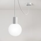 Modular IP65 outdoor pendant lamp with unbreakable Unbreak-a-Ball shades