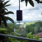 Modulair ELEGANT Outdoor pendant lamp with 1.5 m textile cable, silicone ceiling rose and IP65 waterproof lamp holder