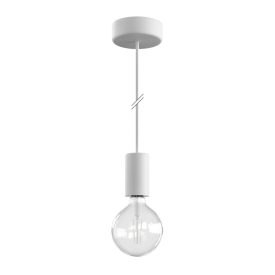   Modulair ELEGANT Outdoor pendant lamp with 1.5 m textile cable, silicone ceiling rose and IP65 waterproof lamp holder