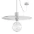 Modulair ELEGANT pendant lamp with 5 m fabric cable, Ellepì lampshade, ceiling rose and IP65 waterproof silicone lamp holder