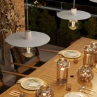 Modulair ELEGANT pendant lamp with 5 m fabric cable, Ellepì lampshade, ceiling rose and IP65 waterproof silicone lamp holder
