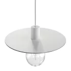 Modulair ELEGANT pendant lamp with 5 m fabric cable, Ellepì lampshade, ceiling rose and IP65 waterproof silicone lamp holder