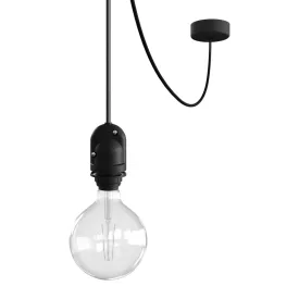   Modular outdoor pendant lamp for lampshades, with 5 m cable, decoupler, silicone ceiling rose and IP65 lamp holder