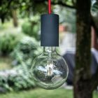 Modular ELEGANT outdoor pendant lamp with 5 m cable, decentralizer, ceiling rose and lamp holder IP65 waterproof