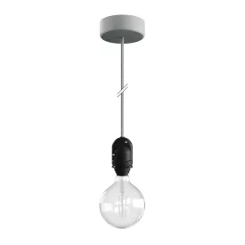   Modular outdoor pendant lamp for lampshades, with 1.5 m cable, silicone ceiling rose and IP65 waterproof lamp holder