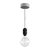 Modular outdoor pendant lamp for lampshades, with 1.5 m cable, silicone ceiling rose and IP65 waterproof lamp holder