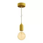 Modular PASTEL outdoor pendant lamp with 1.5 m cable, colored silicone ceiling rose and IP65 waterproof lamp holder
