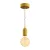 Modular PASTEL outdoor pendant lamp with 1.5 m cable, colored silicone ceiling rose and IP65 waterproof lamp holder