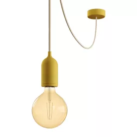   Modular PASTEL outdoor pendant lamp with 5-meter textile cable, decentralizer, ceiling rosette and lamp holder IP65 waterproof
