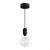 Modular outdoor pendant lamp for lampshades, with 1.5 m cable, silicone ceiling rose and IP65 waterproof lamp holder