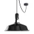 Modular outdoor pendant lamp with lampshade, 5-meter textile cable, decentralizer, ceiling rosette and lamp holder IP65 waterproof