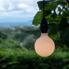 Modular outdoor pendant lamp for lampshades, with 5 m cable, decoupler, silicone ceiling rose and IP65 lamp holder