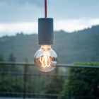Modulair ELEGANT Outdoor pendant lamp with 1.5 m textile cable, silicone ceiling rose and IP65 waterproof lamp holder