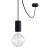 Modular ELEGANT outdoor pendant lamp with 5 m cable, decentralizer, ceiling rose and lamp holder IP65 waterproof